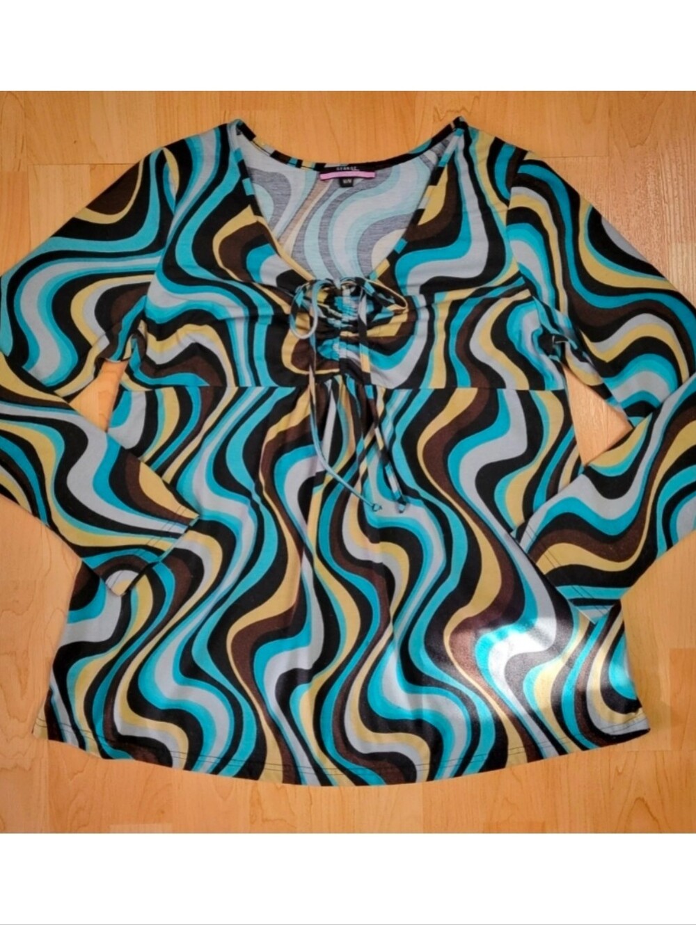 George Maternity retro swirl long sleeve top